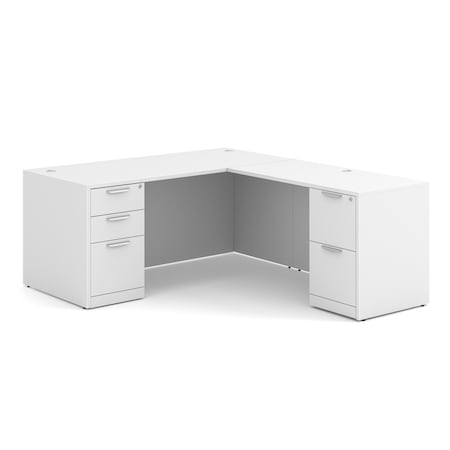 Officesource 29.50'' H, White, 60.00'' W X DBLFLOS102WH